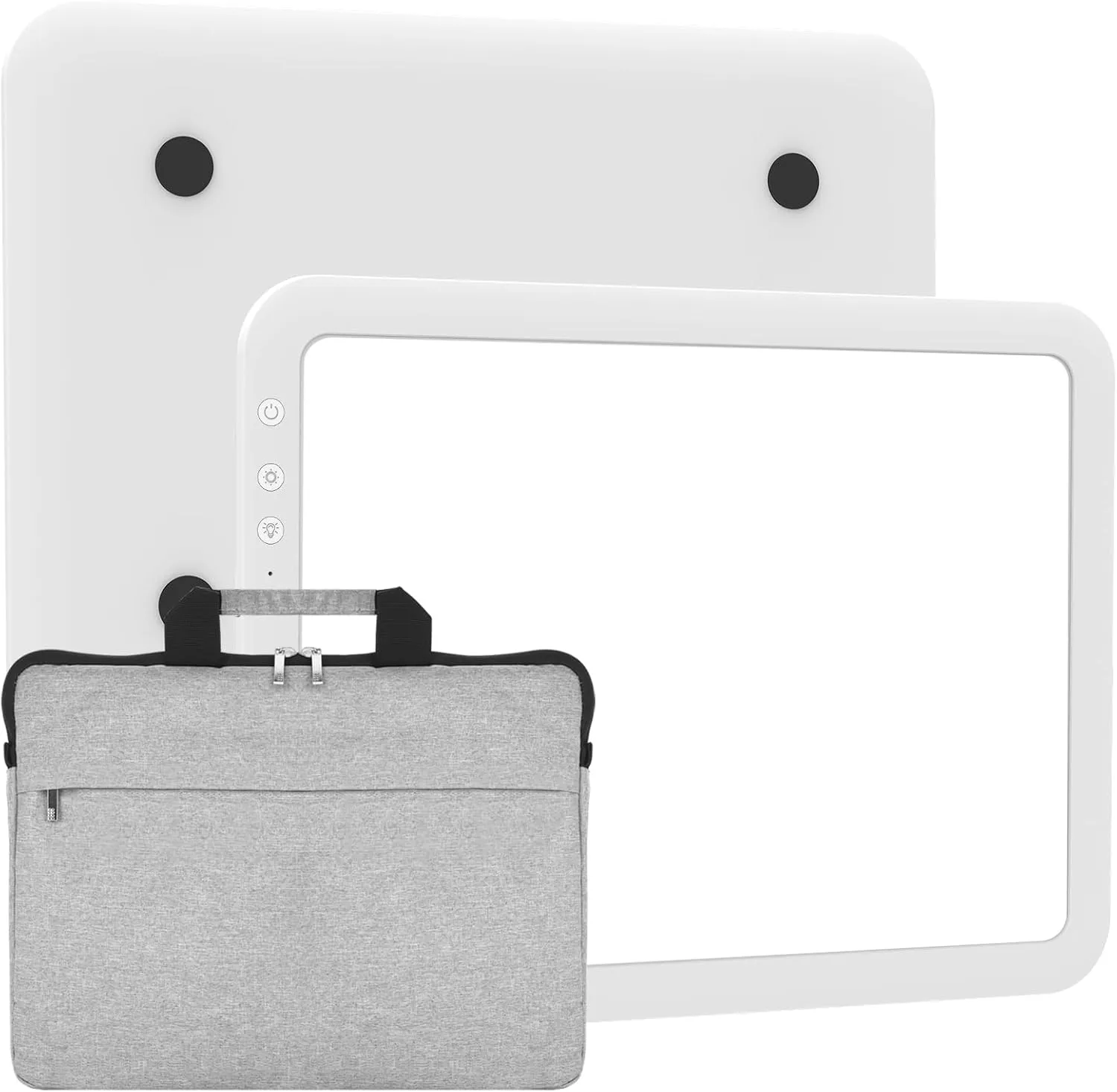 TOHETO A4 Rechargeable Led Super Bright Light Pad with Carry Bag for Weeding Vinyl, Portable Wireless 3500mAh Battery Light Board/Box for Tracing, Diamond Painting, Sketching & Drawing (White)