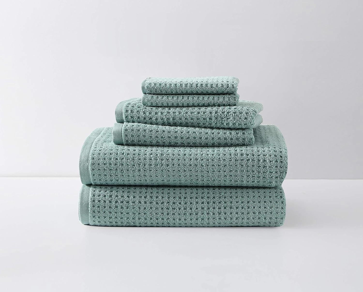 Tommy Bahama - Bath Towels, Highly Absorbent Cotton Bathroom Decor, Low Linting & Fade Resistant, Oeko-Tex Certified (Northern Pacific Bay Blue, 6-Piece)