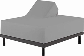 Top Split Flex Head King Fitted Sheet Only for Sleep Number Bed - 1500 Thread Count Egyptian Quality - Flex Head King 34"Top Split - Ultra-Soft - 16"Deep Pocket - FlexTop King Fitted Sheet (Dark Grey)