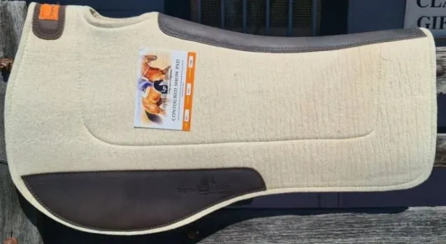 Toprail Contoured Wool/Pad with Leather Wear Pads