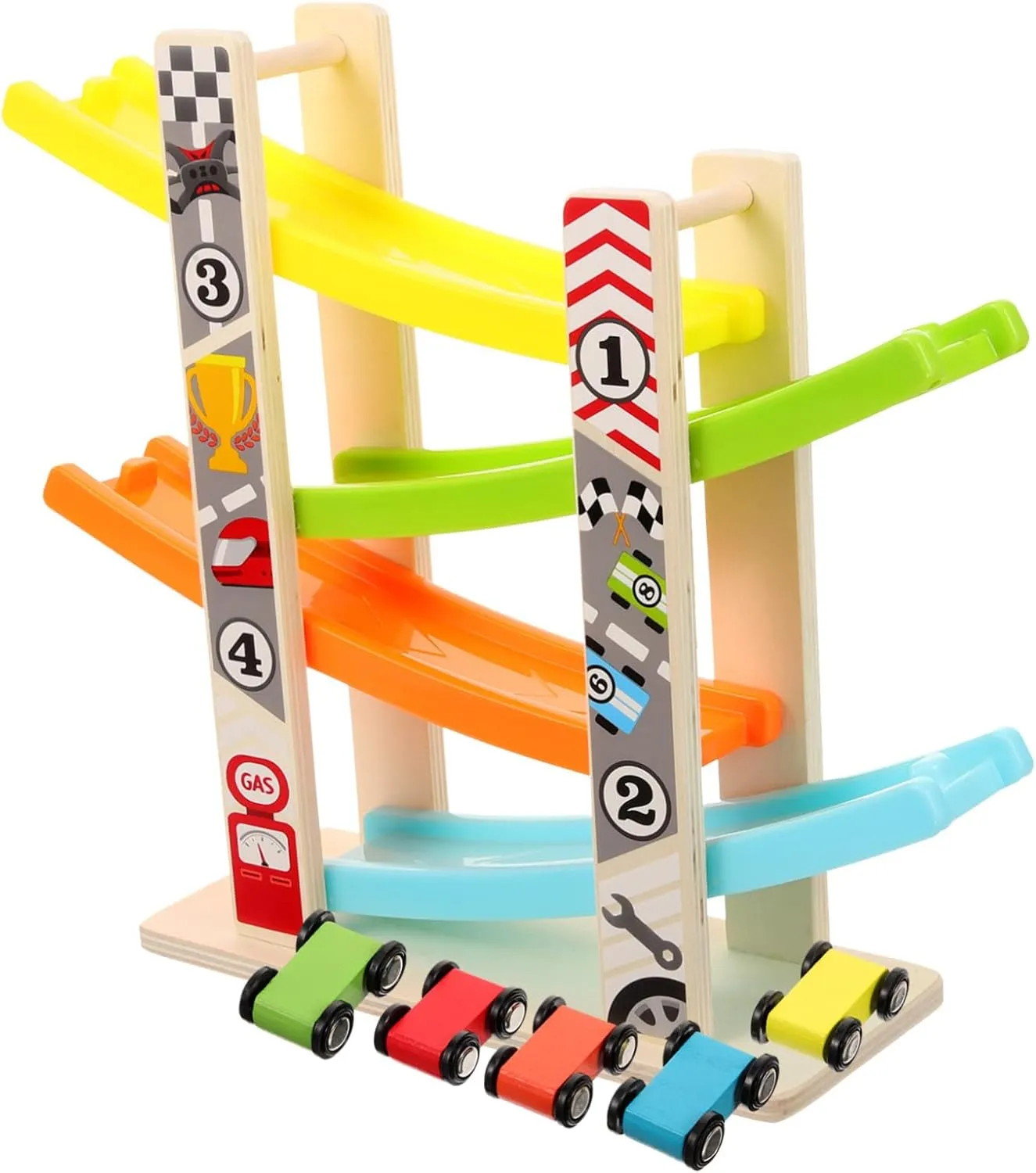 Totority 1set Rail Glider Track Car Toy Early Education Toy for Boys and Girls Interactive Gliding Plaything for Hand-Eye Coordination and Social Skills Development for Indoor and Outdoor