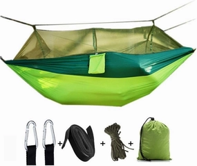 Touch of Smart Hammock with Mosquito Net - Bright Green