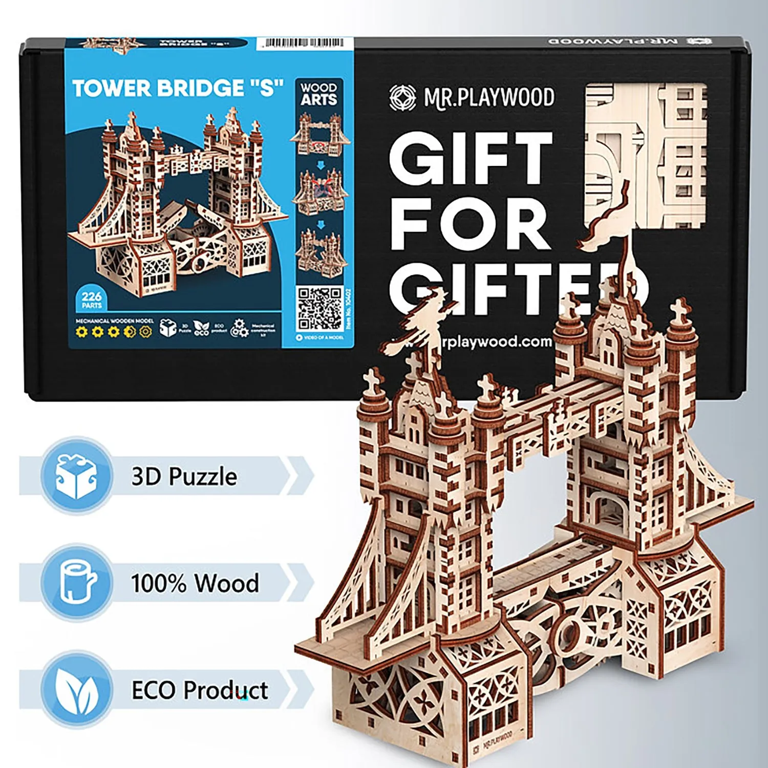 Tower Bridge S 3D Wooden STEM Model