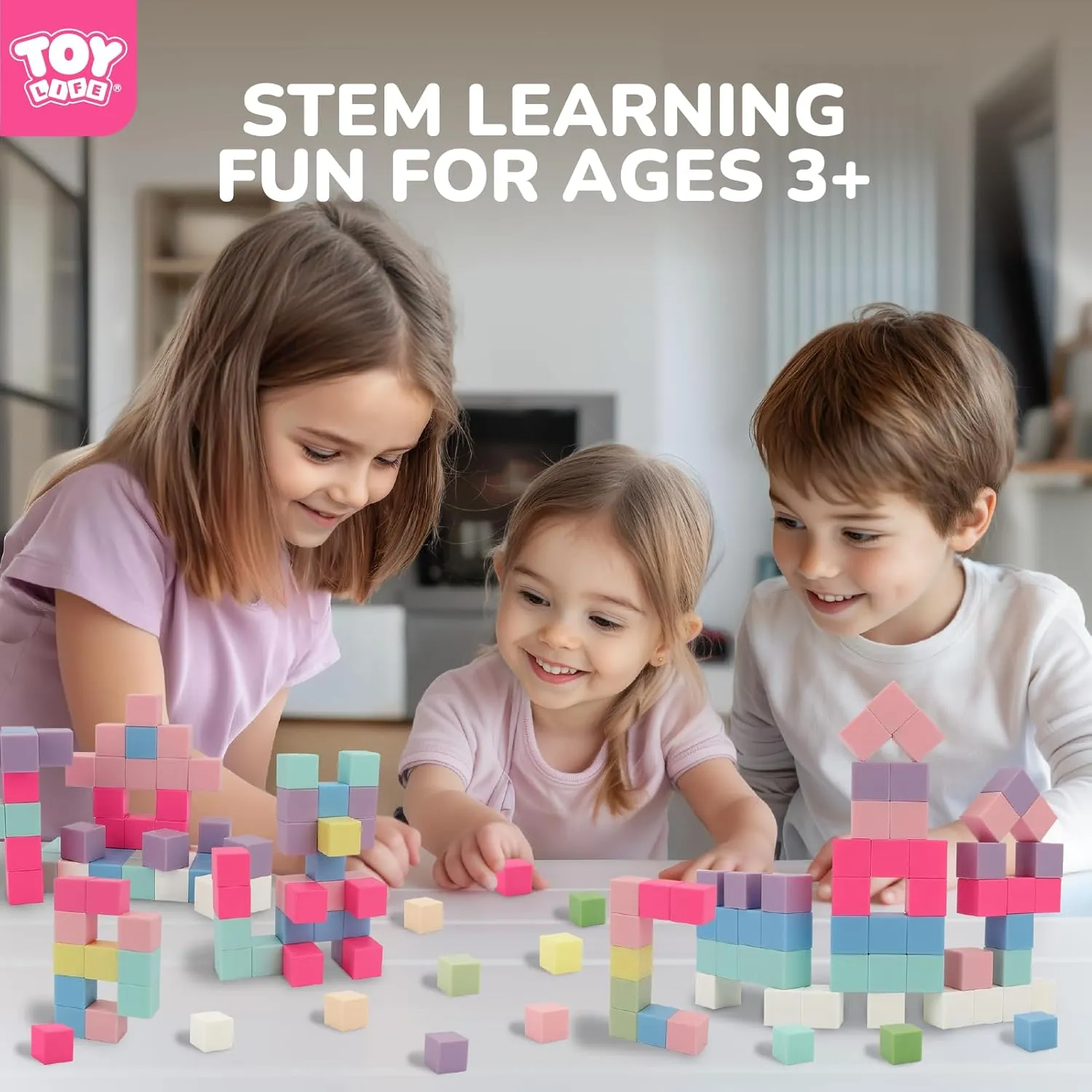 TOY Life 104 Pcs Magnetic Blocks for Kids Ages 3-5, Magnet Building Blocks for Toddlers, Magnetic Blocks for Kids Ages 4-8 Girls & Boys, Educational Learning Building Toys for Age 3 4 5 6 7 8-12