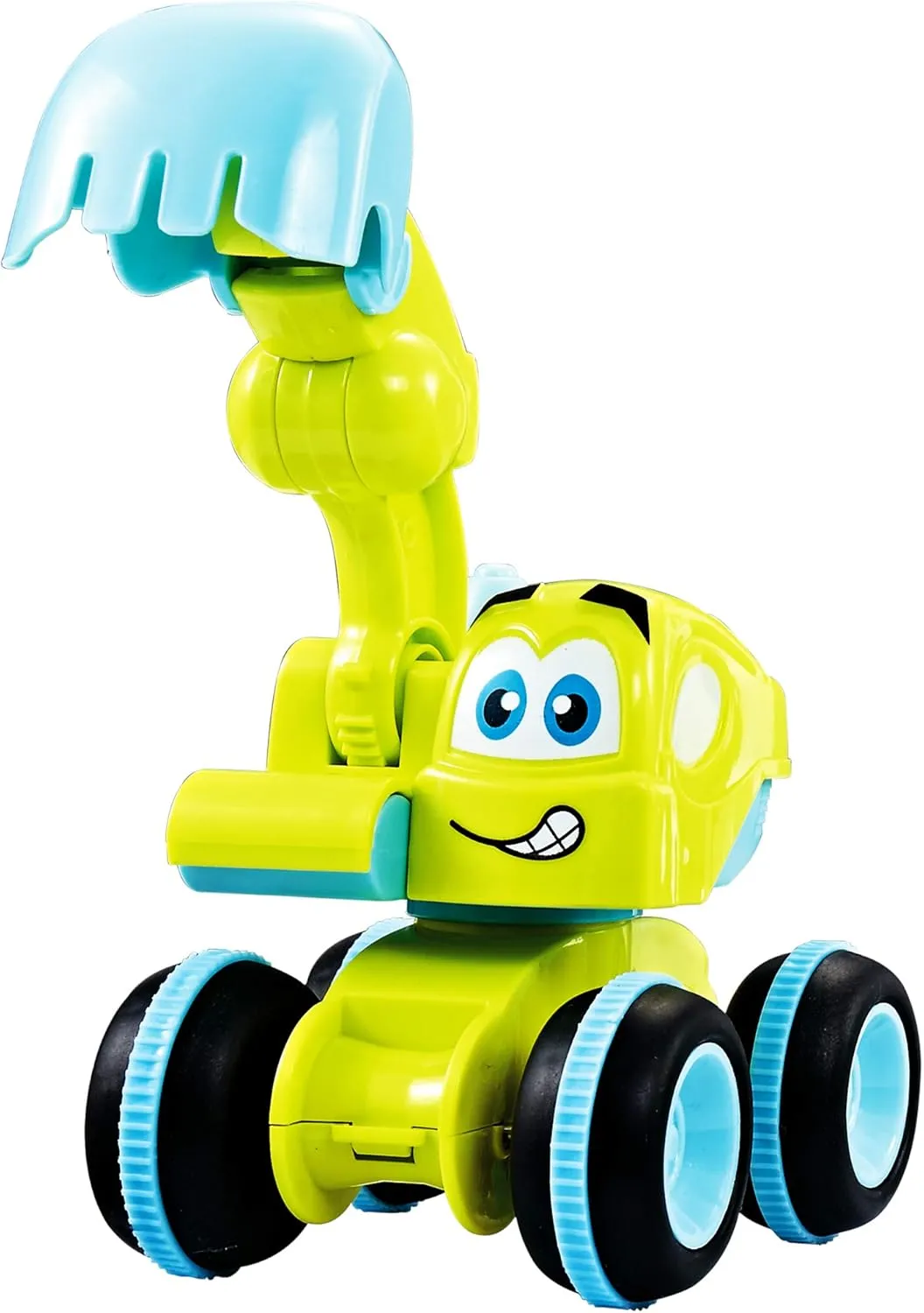 Toys for a 2 Year Old Boy - 4 Friction Powered Trucks for 3  Year Old Boys, Push & Go Cars Cartoon Construction Vehicle Set - Best Toddler Boys Toys & Toy Trucks, Play Pull Back Car, Idea