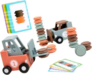 Toyvian 1Set Forklift Model Interactive Forklift Game for Preschool Learning Encourages Imagination Hands Skills for Boys Birthdays Holidays