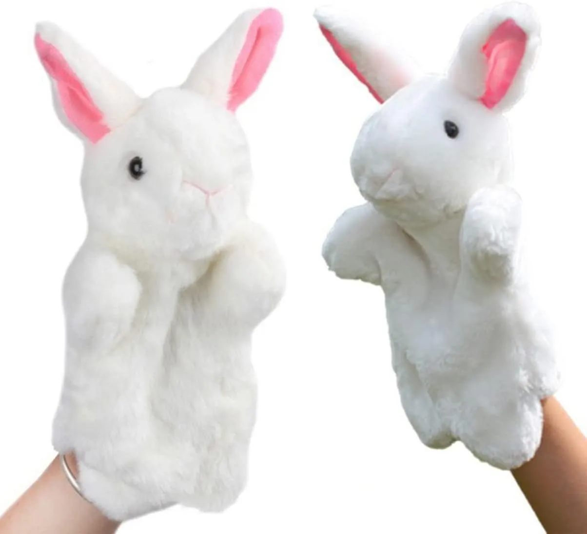 Toyvian Stuffed Animal Toy Kids Hand Puppet Game Animal Puppet Toy, Puppets for Toddlers Hand Puppets for Kids Human Hand Dog Toy 1 Pc Rabbit Rabbit Gloves Puppets Plush Animal Puppet Toy