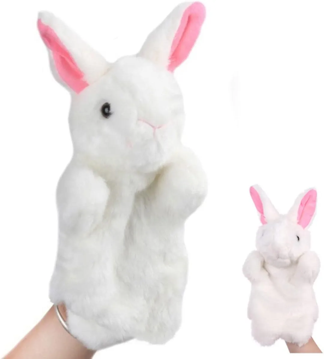 Toyvian Stuffed Animal Toy Kids Hand Puppet Game Animal Puppet Toy, Puppets for Toddlers Hand Puppets for Kids Human Hand Dog Toy 1 Pc Rabbit Rabbit Gloves Puppets Plush Animal Puppet Toy