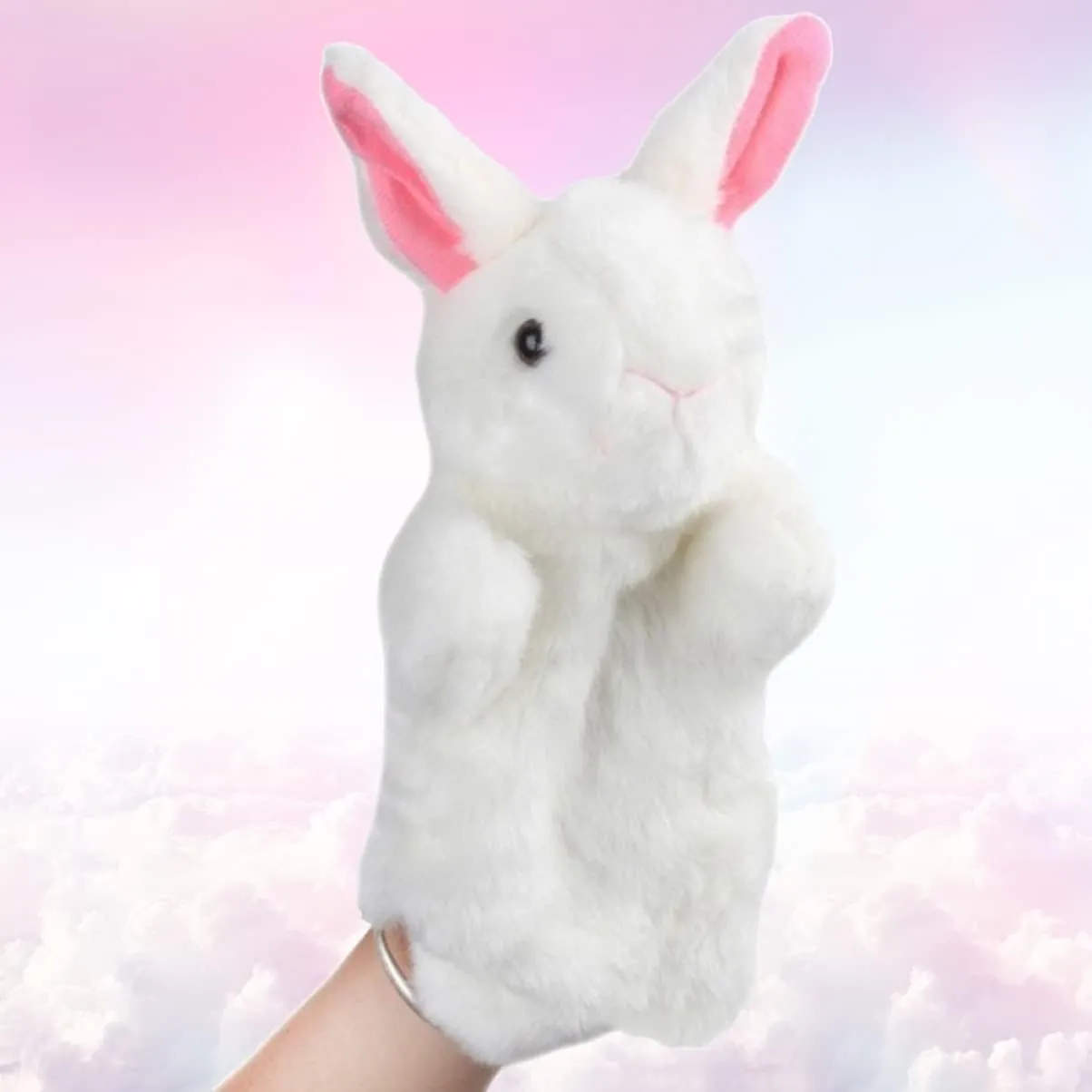 Toyvian Stuffed Animal Toy Kids Hand Puppet Game Animal Puppet Toy, Puppets for Toddlers Hand Puppets for Kids Human Hand Dog Toy 1 Pc Rabbit Rabbit Gloves Puppets Plush Animal Puppet Toy