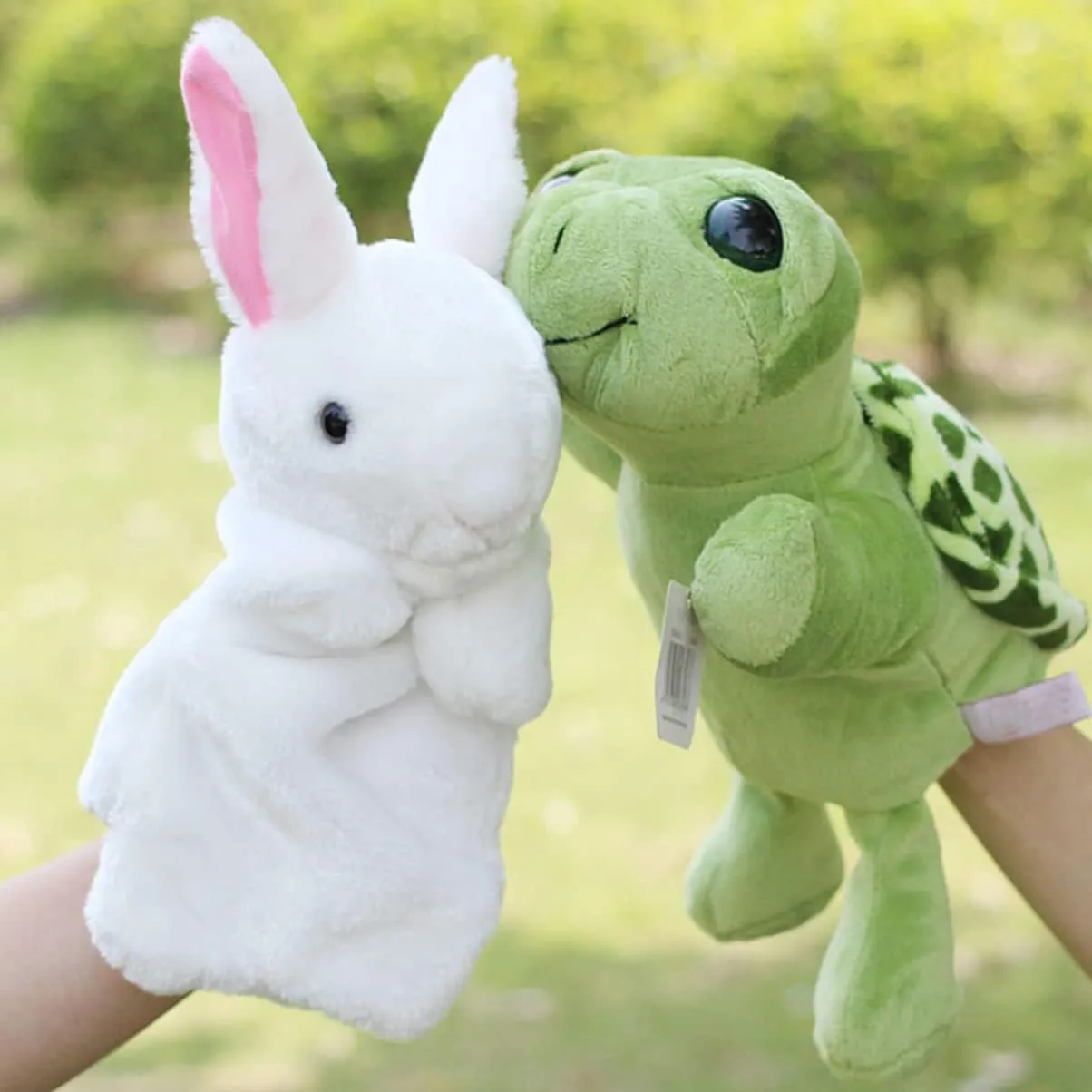 Toyvian Stuffed Animal Toy Kids Hand Puppet Game Animal Puppet Toy, Puppets for Toddlers Hand Puppets for Kids Human Hand Dog Toy 1 Pc Rabbit Rabbit Gloves Puppets Plush Animal Puppet Toy