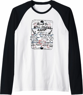 Trailer Park Boys Ricky's Ball Hockey Camp Raglan Baseball Tee