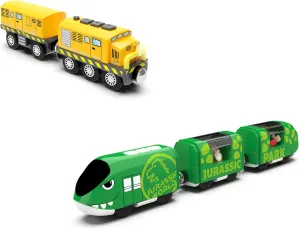 Train Toys Battery Operated Train for Wooden Tracks, Motorized Locomotive Train Compatible with Thomas, Brio, Chuggington