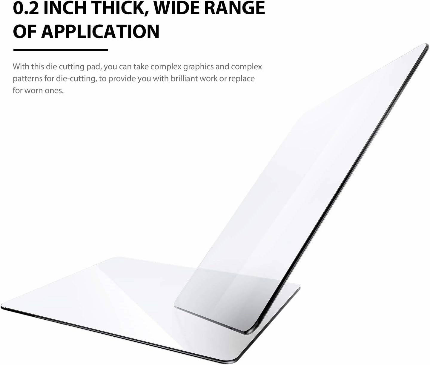 Transparency Acrylic Cutting Pads Die Cutting Plates for Embossing Crafting (4 Pieces, 8.7 x 6.1 Inch)