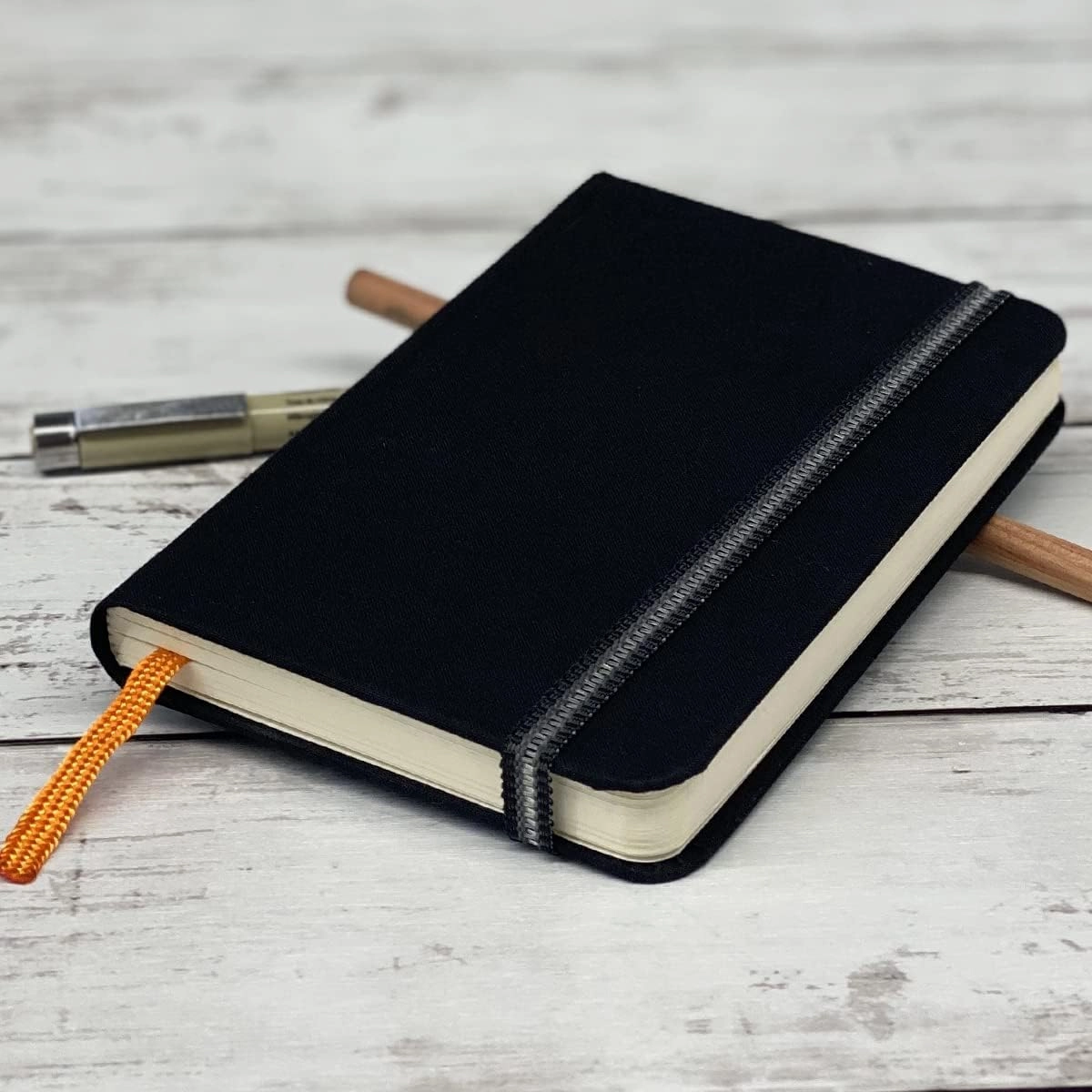 Travelogue Drawing Book, Pocket Portrait 5-1/2 x 3-1/2, Ivory Black Artist Journal