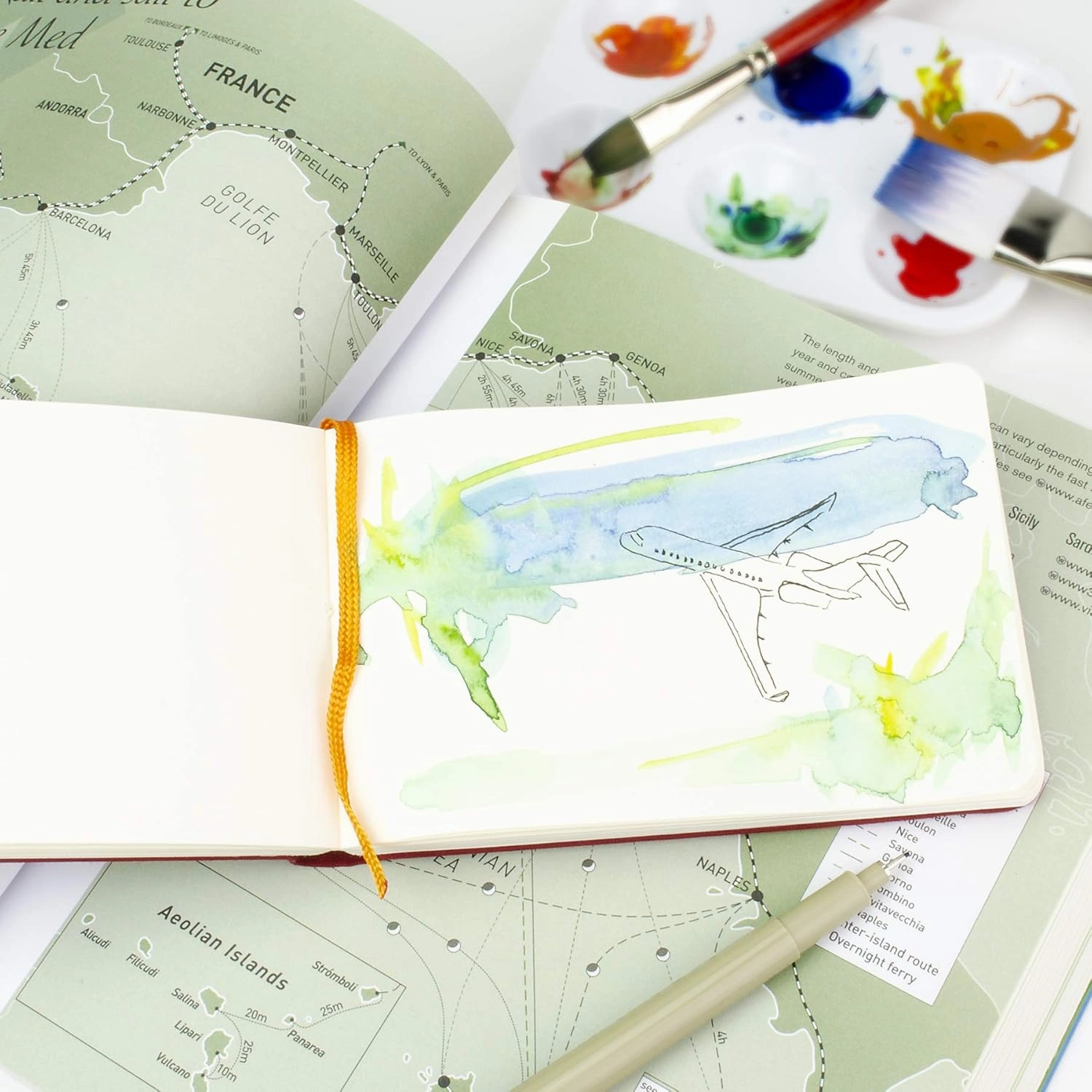 Travelogue Drawing Book, Pocket Portrait 5-1/2 x 3-1/2, Ivory Black Artist Journal