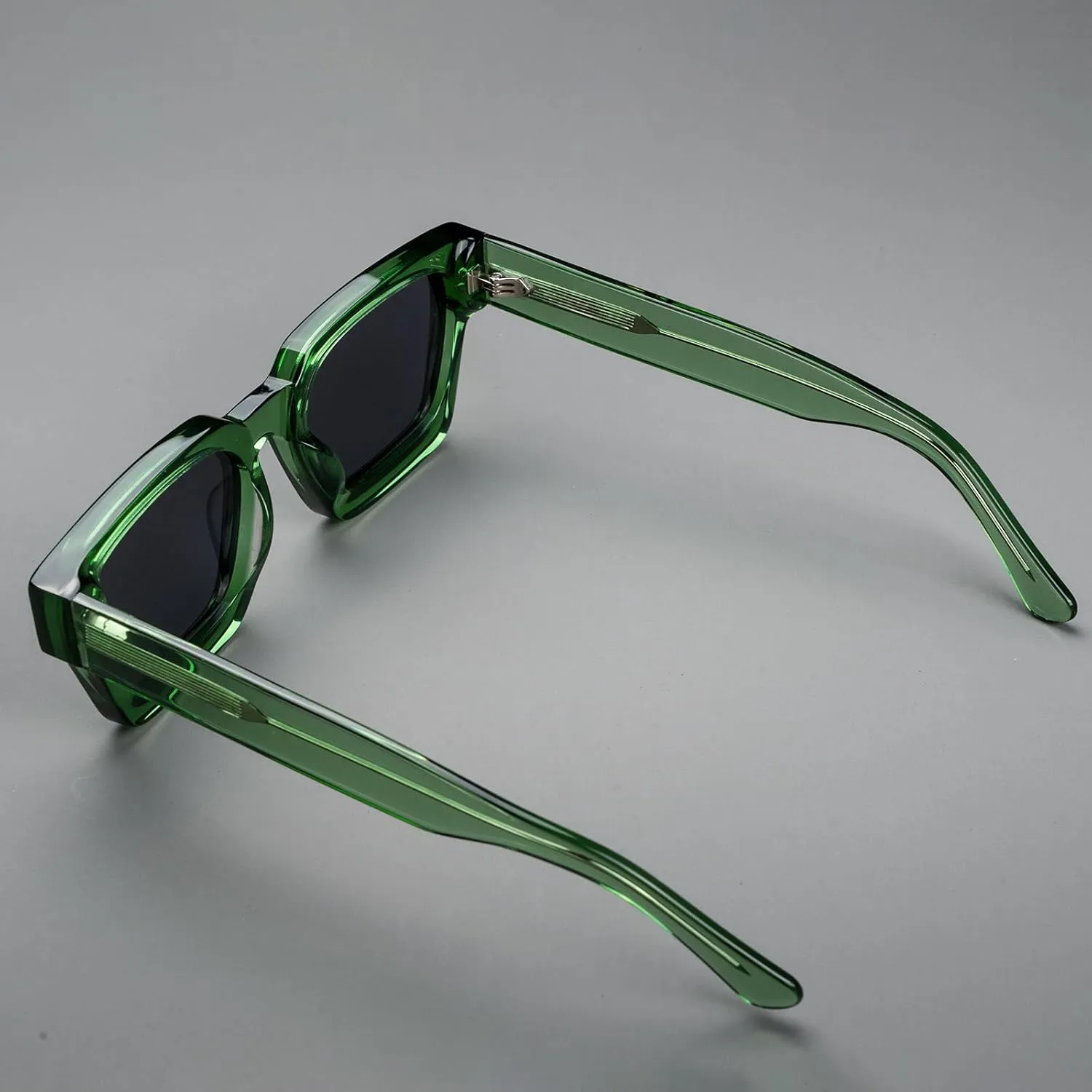 Trendy Polarized Sunglasses for Men Women, UV400 & Shatterproof, Durable Acetate Frame, Anti Glare HD Lens 1439S