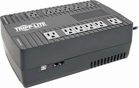 Tripp Lite 750VA Small UPS Battery Backup Surge Protector, AVR Automatic Voltage Regulation, 12-Outlets, Sine Wave, Mini UPS, TV & Computer UPS, 3-Year Warranty & $100,000 Insurance (AVR750U)