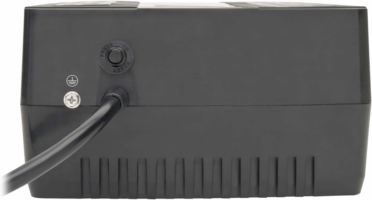 Tripp Lite 750VA Small UPS Battery Backup Surge Protector, AVR Automatic Voltage Regulation, 12-Outlets, Sine Wave, Mini UPS, TV & Computer UPS, 3-Year Warranty & $100,000 Insurance (AVR750U)