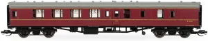 TT:120 Hornby Coach Car - TT4002 BR Mk1 Brake Second E34735 - Era 5 Train Toy, TT Gauge Carriage for Train Set, Rolling Stock Models for Adults - 1:120 Scale Model Gift