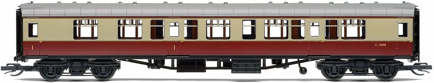 TT:120 Hornby Coach Car - TT4005 BR Mk1 Composite Corridor E15058 - Era 4 Train Toy, TT Gauge Carriage for Train Set, Rolling Stock Models for Adults - 1:120 Scale Model Gift