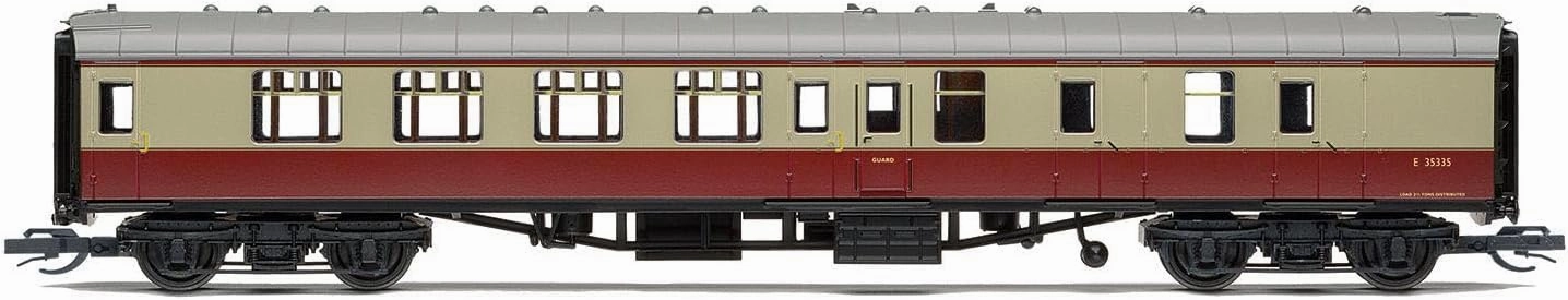 TT:120 Hornby Coach Car - TT4006A BR Mk1 Brake Second E35335 - Era 4 Train Toy, TT Gauge Carriage for Train Set, Rolling Stock Models for Adults - 1:120 Scale Model Gift