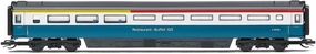 TT:120 Hornby Coach Car - TT4026 BR Intercity, Mk3 TRUB, E40307 - Era 7 Train Toy, TT Gauge Carriage for Train Set, Rolling Stock Models for Adults - 1:120 Scale Model Gift