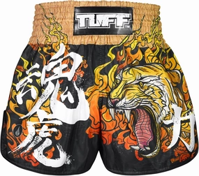 Tuff Sport Muay Thai Boxing Shorts, Retro Styles, Classic Slim Cut, MMA, Kickboxing, Workout Set