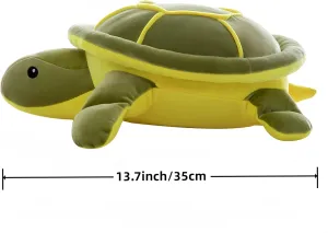 Turtle Animal Plush Toys, Plush Pillows Toys Doll Gifts for Kids,Girls(13.7inch/35cm)