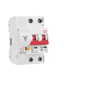 Tuya Smart Circuit Breaker Overload Short Circuit Protection 1P 2P 3P 4P 10A 16A 32A 63A 125A with Alexa Home APP(4P,25A)