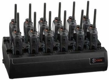 Twelve Bay Rapid Desk Charger for Kenwood TK-2360 Rechargeable Two Way Radio (Built-in Power Supply)