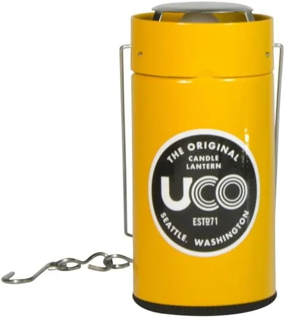 UCO 24356 Candle Lantern, Outdoor, Camping, Yellow