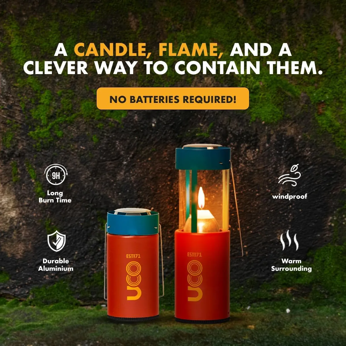 UCO Original Candle Lantern Kit Powder Coat
