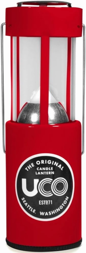 Uco 24351 Outdoor Camping Candle Lantern, Red