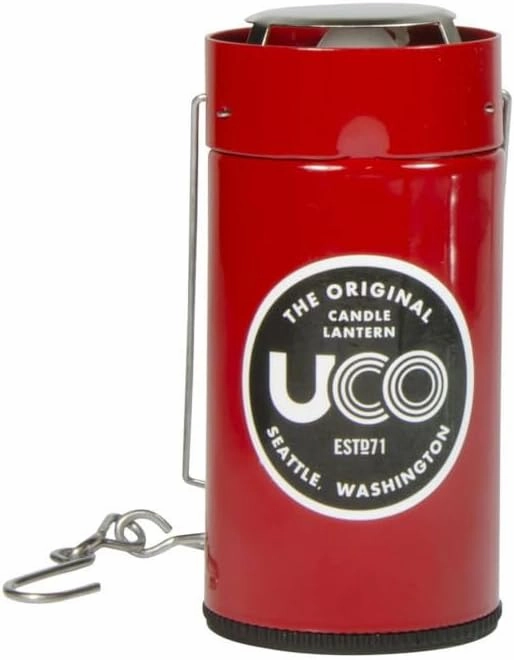 Uco 24351 Outdoor Camping Candle Lantern, Red