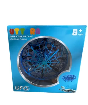 UFO Interactive Air Craft - Mini Flying Drone With Lights And Hand Controlled Rotation - Brand New Factory Sealed.