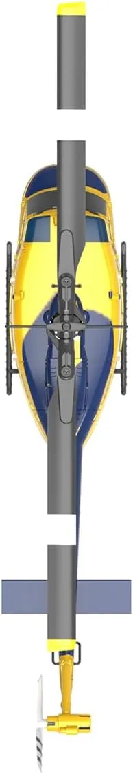 UH-1 Huey RC Helicopter, 1/48 Scale 2.4G 6CH C032 Remote Control Flybarless Stunt Helicopter, 3D/6G Mode, Intelligent Positioning, 3Battery