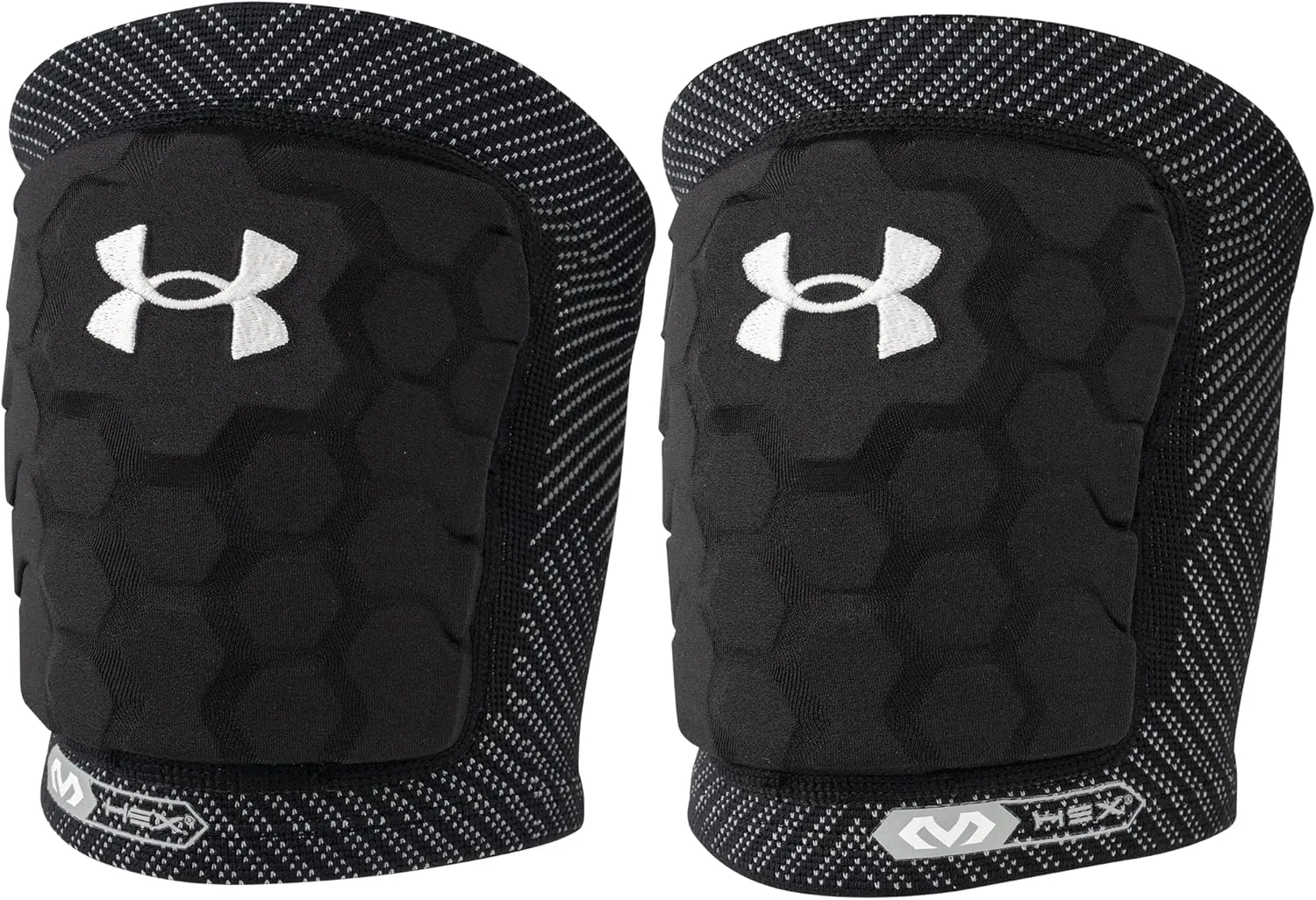 Under Armour Strive Volleyball Knee Pads, Lightweight, Durable Protection on The Court, Black & White