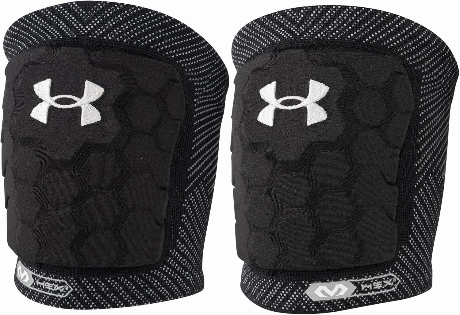 Under Armour Strive Volleyball Knee Pads, Lightweight, Durable Protection on The Court, Black & White
