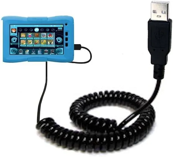 Unique Coiled USB Charge and Data Sync Cable for The KD Interactive Kurio 7 – Charging and HotSync Functions with one Cable. Built with TipExchange