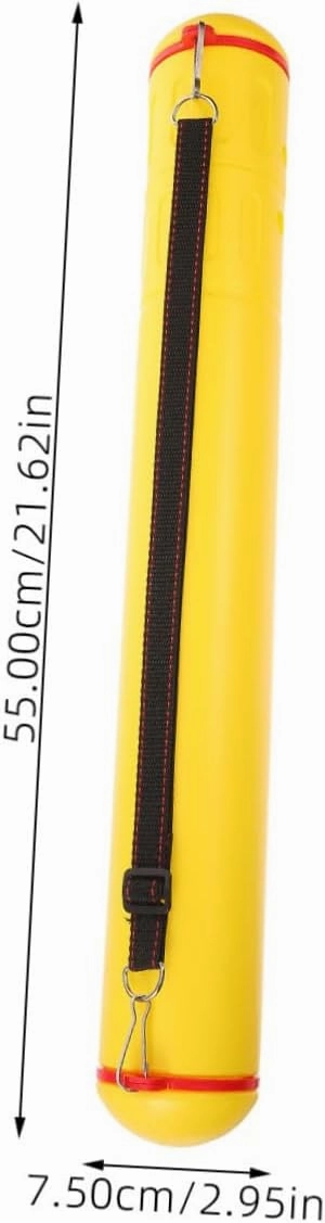 Uonlytech Telescoping Poster Tube Storage Holder for Artwork Maps and Prints Durable Lightweight and Convenient Carrying with Shoulder Strap