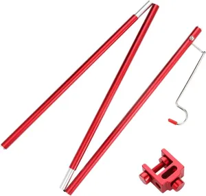 UPKOCH Outdoor Folding Lamp Light Pole for Camping Lightweight Aluminum Alloy Table Lantern Stand with High Stability Easy Assembly and Compact Storage for