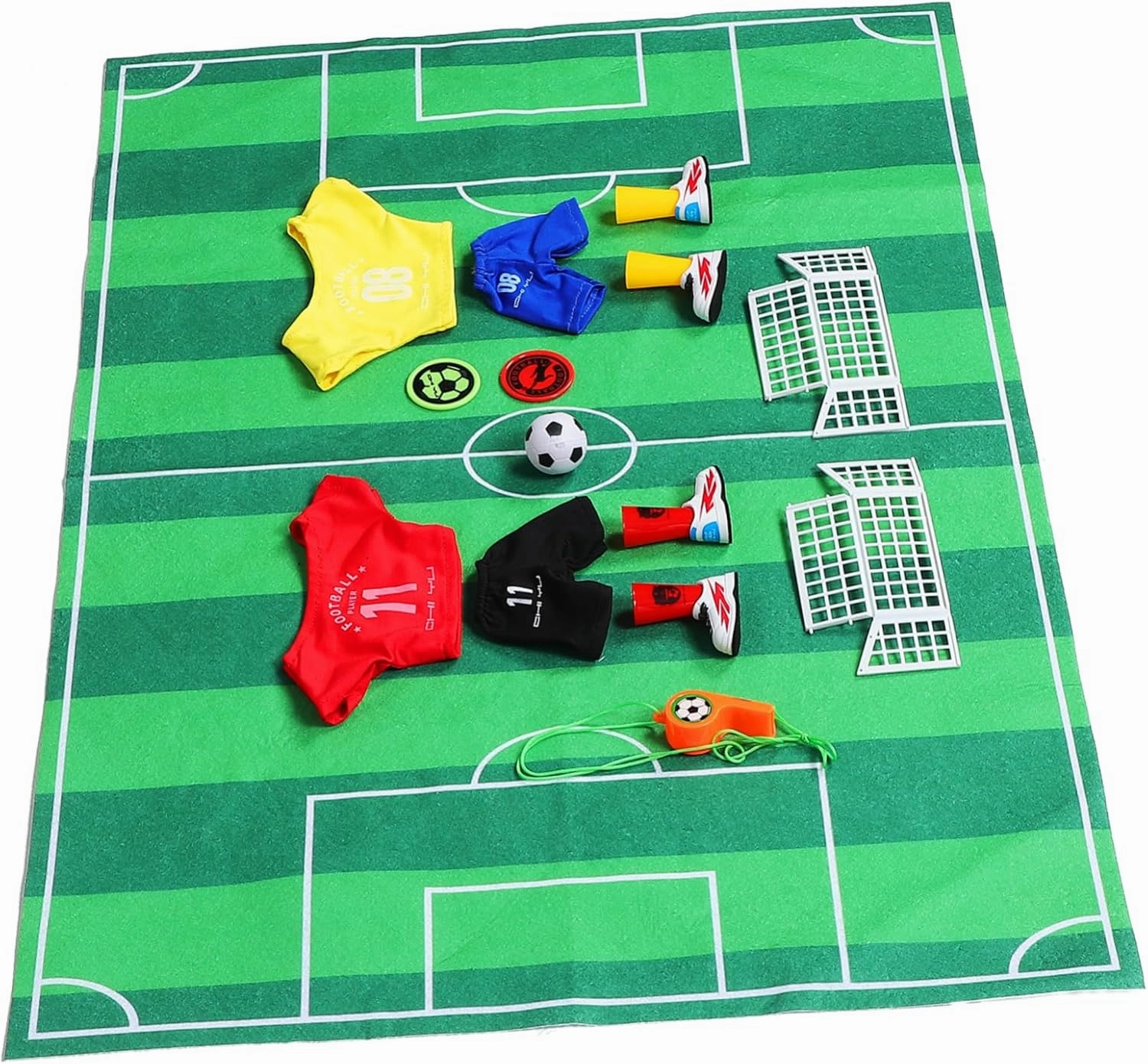 UPKOCH Tabletop Soccer Girl Interactive Football Varied Simulated Scenes for Family Fun and Parties Compact Design for Home Office Use