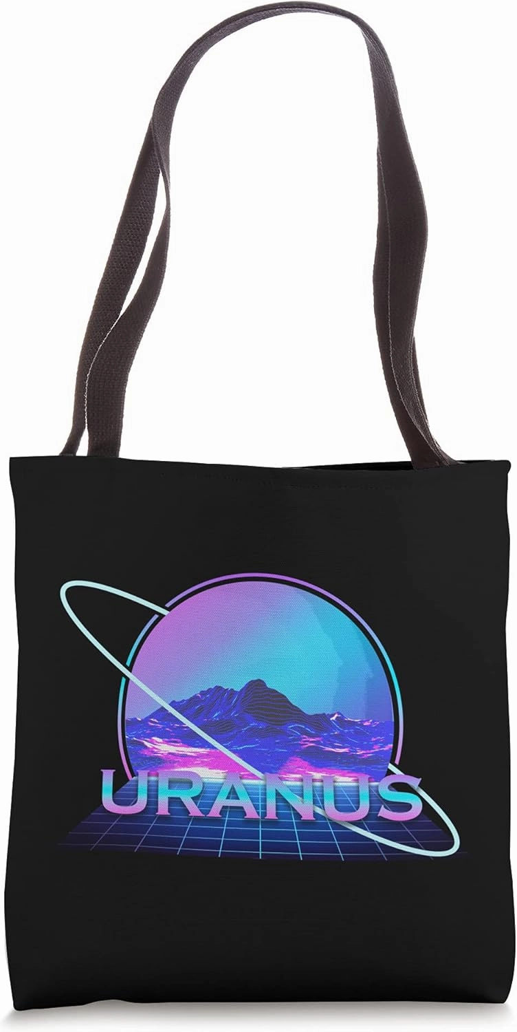 Uranus Solar System Planet Space Science Retro Tote Bag