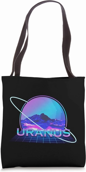 Uranus Solar System Planet Space Science Retro Tote Bag