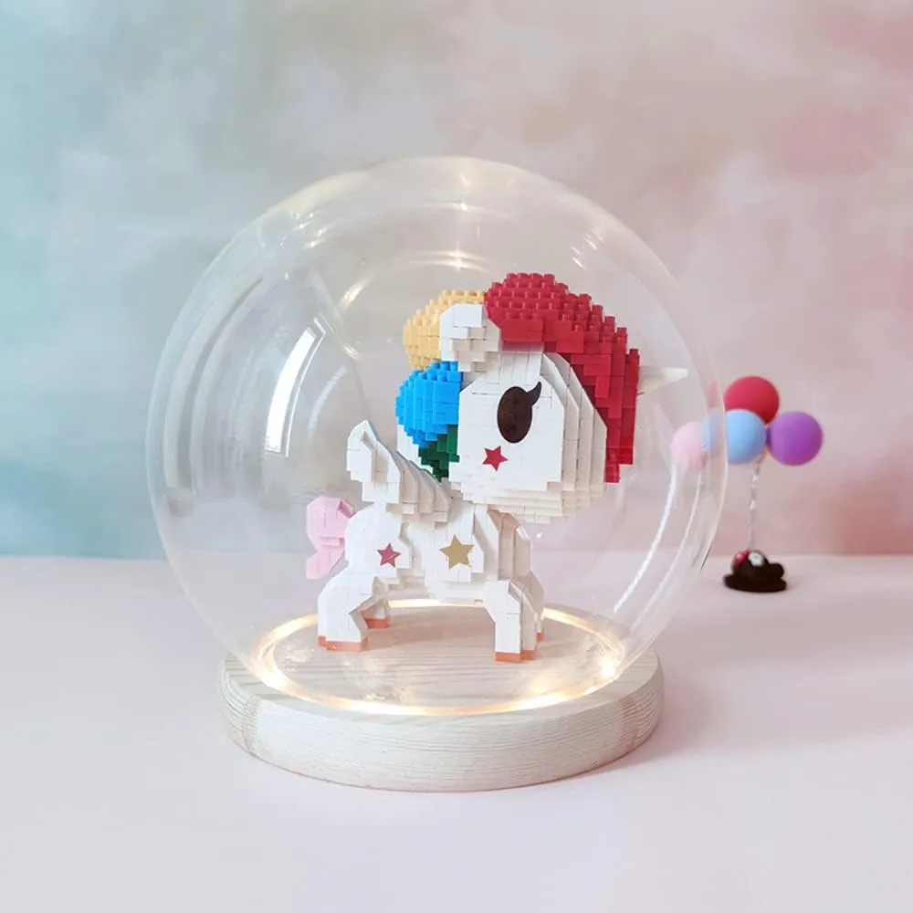 Uvini Micro Blocks Adult Building Blocks Toy Set, Valentine's Day Gift, Christmas Day Gift, Fun DIY Building Blocks Unicorn for Adults or Kids, Best Gift for Girls 870pcs (US Shipping)