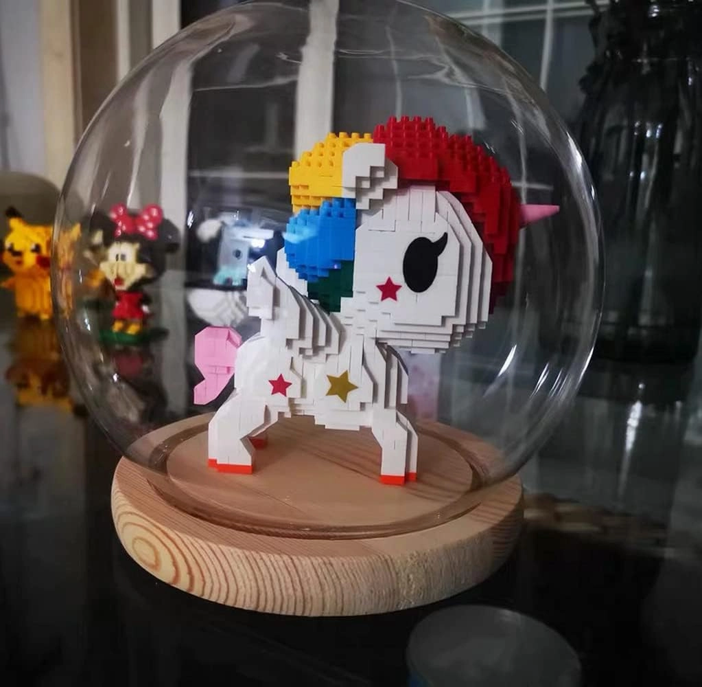Uvini Micro Blocks Adult Building Blocks Toy Set, Valentine's Day Gift, Christmas Day Gift, Fun DIY Building Blocks Unicorn for Adults or Kids, Best Gift for Girls 870pcs (US Shipping)