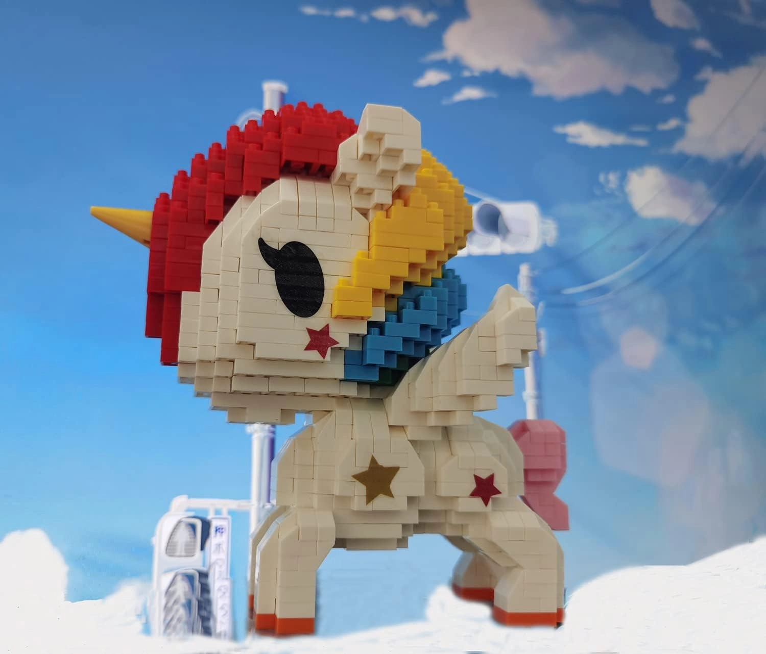 Uvini Micro Blocks Adult Building Blocks Toy Set, Valentine's Day Gift, Christmas Day Gift, Fun DIY Building Blocks Unicorn for Adults or Kids, Best Gift for Girls 870pcs (US Shipping)