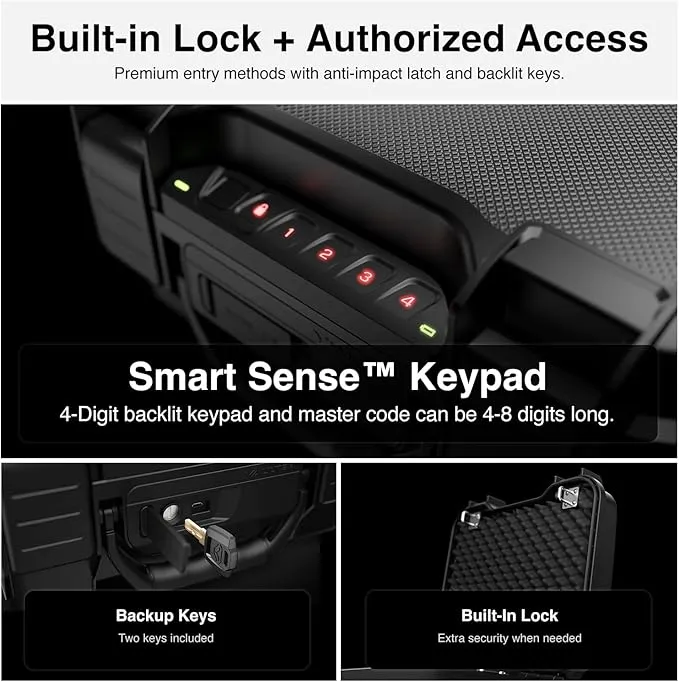 Vaultek XR Standard Edition Rugged and Portable Safe with Smart Sense Keypad