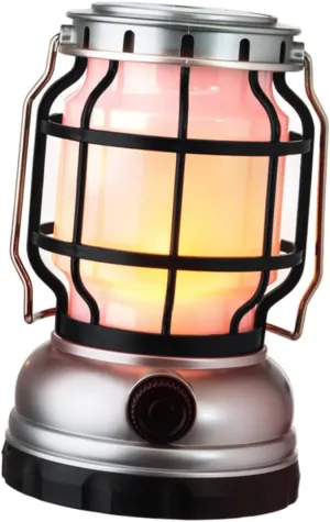 VICASKY 1 Set Camping Lights Tent Lamp Warm LED Outdoor Lights Backpacking Camping Lantern Lanterns Waterproof Folding Camping LED Light Powered for Electric Outdoor Lights Portable Silver