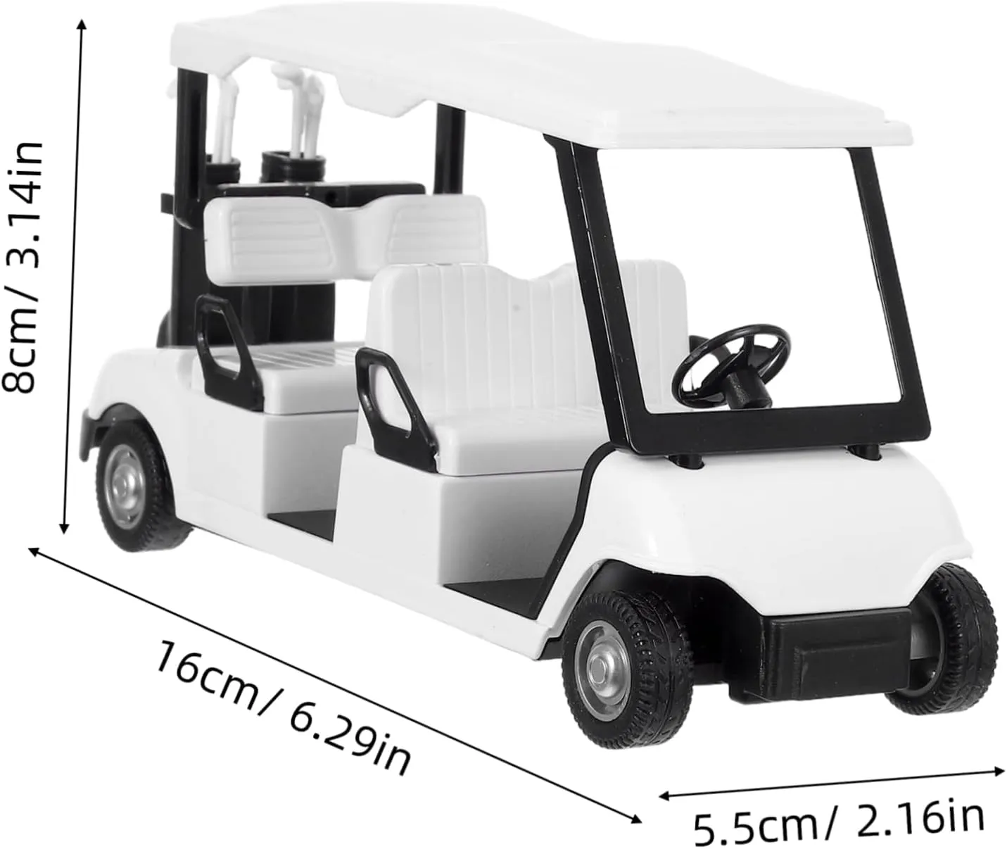 VICASKY Miniature Diecast Golf Cart Model Pullback Action for Adults Detailed Golf Themed Decoration for Parties and Collectors Craftsmanship
